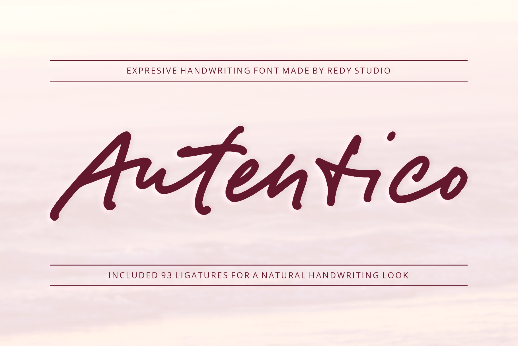 Autentico – Realistic Handwriting Fonts